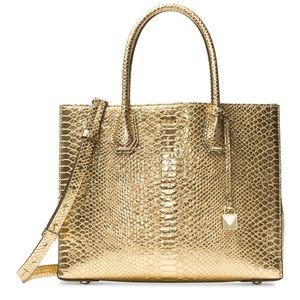 Michael Kors Larger Mercer - Gold Snake